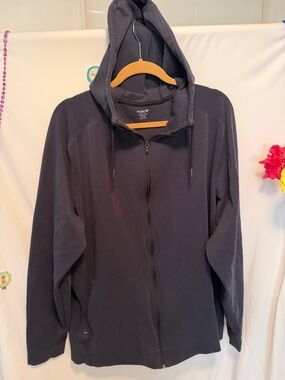 Old Navy Full-Zip Hooded Jacket in Charcoal